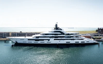 120m Amels Full Custom Tanzanite Launched at Vlissingen, On Track for 2026 Delivery